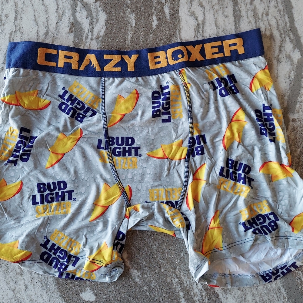 Bud Light Seltzer Men's Performance Boxer Brief Underwear New Size XL